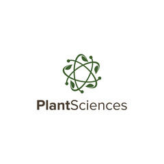 plants sciences simple sleek creative geometric modern logo design
