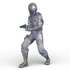 サイバー戦士　3DCGレンダリング