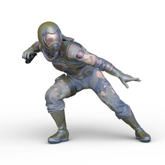 サイバー戦士　3DCGレンダリング