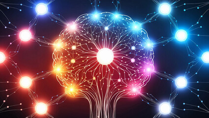 A visually stunning representation of a neural network