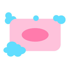  Illustration of Soap Bar Flat Icon . Vector Design