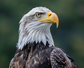 Fototapeta premium Majestic Bald Eagle Portrait 