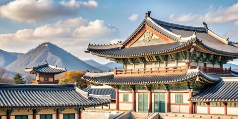 Obraz premium View of South Korea, background