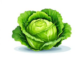 Fototapeta premium cabbage isolated