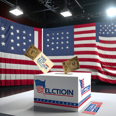 flag with box and flag