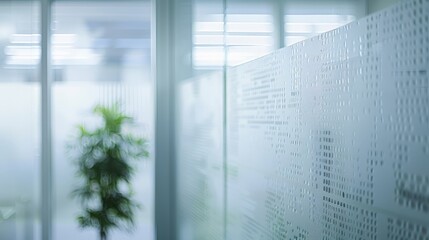 Textured glass with frosted patterns for privacy and decoration