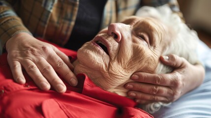 Senior citizen saved using Heimlich Maneuver on National Heimlich Maneuver Day. Celebrating life-saving skills and emergency preparedness for elderly individuals