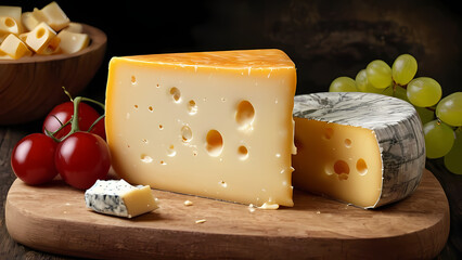 Produce a detailed, realistic illustration of Cheese