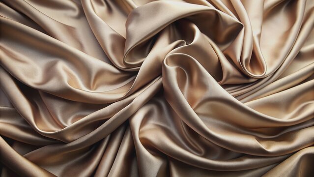 Softly draped elegant fabric showcases intricate folds in a luxurious texture, evoking sophistication and refinement, with subtle sheen and delicate creases.