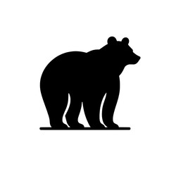 bear silhouette vector illustration isolated