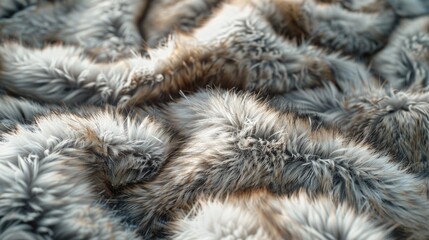 A close-up shot of a pile of fur, useful for textures and patterns