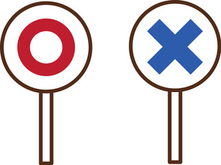 マルバツイラスト