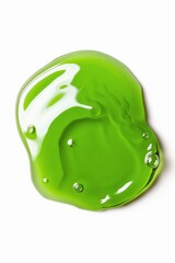 Fototapeta premium Close-up shot of a green object on a white background, suitable for use in design, marketing or education