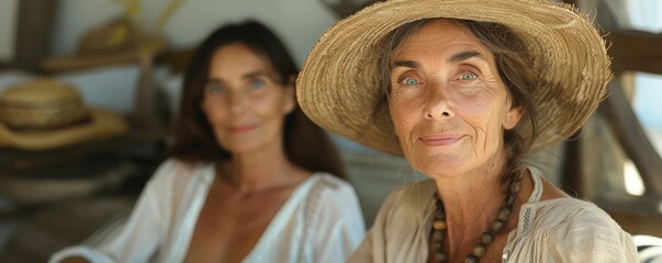 Radiant Aging Friends in Fashionable Apparel Timeless Style and Effortless Elegance for Women Over 50