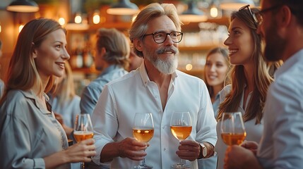 Retirement party invitation featuring open area writing space center scene depicts heartfelt gathering friend family toasting retiree's accomplishment writing space includes retirementthemed icon