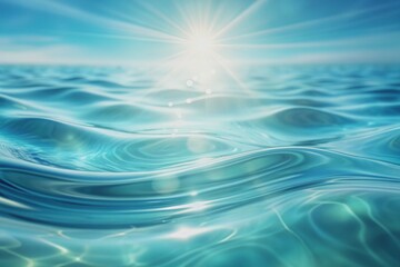 Soft focus light blue abstract wave background with gentle ripples and subtle texture, evoking a sense of calmness and serenity in modern digital designs.