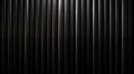 Black Lines Vertical Bars on Black Background, Abstract Image, Texture, Pattern Background, Wallpaper, Smartphone Cover and Screen, Cell Phone, Computer, Laptop, 9:16 and 16:9 Format
