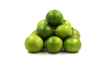 green orange on white background