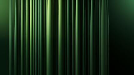 Green Lines Vertical Bars on Black Background, Abstract Image, Texture, Pattern Background, Wallpaper, Smartphone Cover and Screen, Cell Phone, Computer, Laptop, 9:16 and 16:9 Format