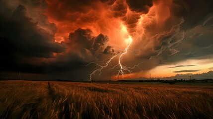Fototapeta premium Images of Extreme Weather: Sparking Excitement