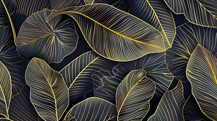 Luxury tropical leaf wallpaper