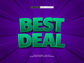 best deal editable text effect in discount and sale text style