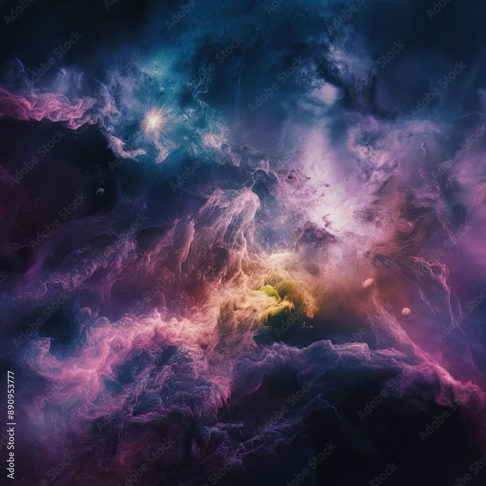 Sticker a-breathtaking-image-of-a-random-galaxy-with-a-vib-sidsy