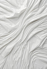 Fototapeta premium wrinkled fabric paper sheet white