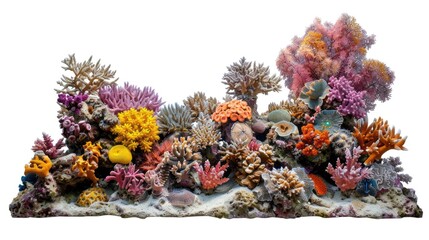 A vibrant fish tank filled with various coral species, ideal for use in articles about aquariums or marine life