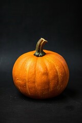 Mystic photo of Halloween Pumpkin, isolated on black background