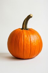 Mystic photo of Halloween Pumpkin, isolated on white background