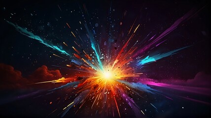 Naklejka premium fireworks in the night