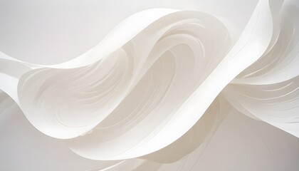 Clear Plain Shiny Soft Vintage Bokeh Cloudy Wave Like Geometric White Background or Texture