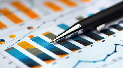 Economic and financial charts and graphics.