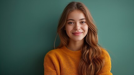 Obraz premium Businesswoman portrait and coffee in office for career