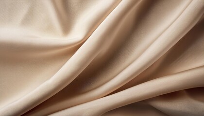 Obraz premium Neutral color silk fabric texture background.
