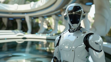 Fototapeta premium AI Ethics Guidelines Ensuring responsible and safe development of technology innovations