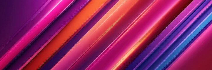 Fototapeta premium abstract background featuring diagonal lines in vibrant hues of pink, orange, and blue. Perfect for modern design projects and vibrant visuals.