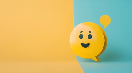 Card Featuring Message Bubbles with Vibrant Colors and Stylish Design, Perfect for Personalized Greetings and Celebrations, Showcasing Modern Communication Elements in a Fun and Creative Way