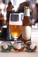 Beer Sampling with brewing Ingredients