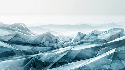 Abstract digital landscape, subtle geometric patterns, cool blue and silver color tones, minimalist style, suitable for background use in a technology-themed article slide 