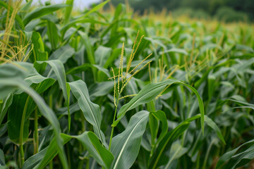 Large corn field.
