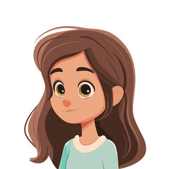 Cartoon Girl Portrait