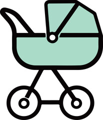 Baby Stroller Icon