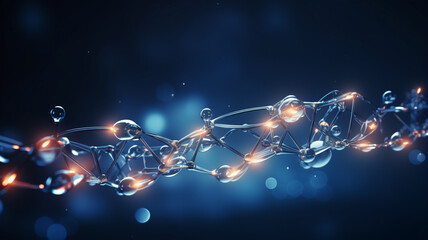 Medicine chemistry biology pharmacy DNA scince analysis, laboratory clinic technology health care digital, banner copy space greeting card background.