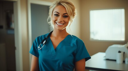 Fototapeta premium female doctor in hospital