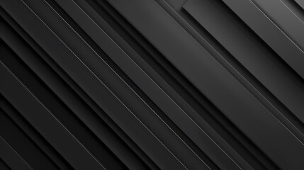 Obraz premium Dark abstract geometric background with overlapping linear patterns creating a modern and sleek look.