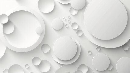 Floating Circles White Background