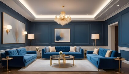 Fototapeta premium Photo interior modern design room 3d illustration