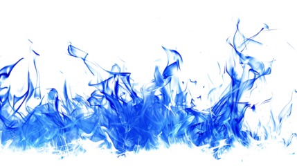 Blue Fire Flame Effect on Transparent Background PNG - Flames Hot Burn Orange Red Glow Spark Flaming Burning Campfire
